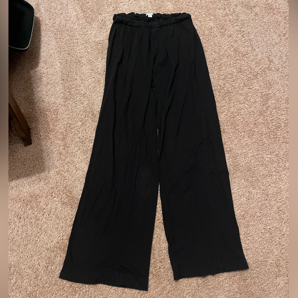 Cuyana Organic Pina Classic Pant Black size medium